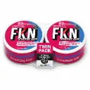 FKN Caffeine Gum (Blue Raspberry) 80MG (Sleeve of 10)(Twin Pack)